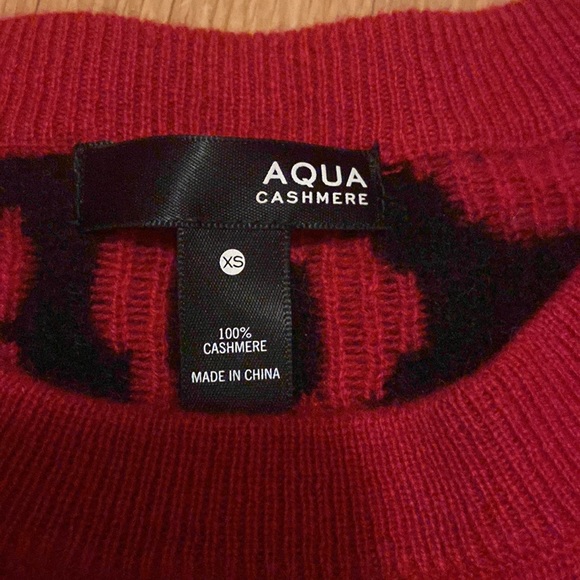 Cashmere Leopard Print Sweater - Picture 2 of 2